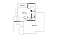Dream House Plan - Traditional Floor Plan - Lower Floor Plan #920-92