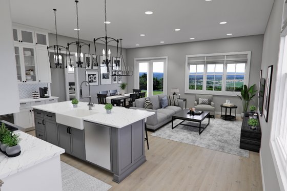 Interior - Kitchen 1 for Farmhouse House Plan #51-1285 - 3 bed, 3.5 bath