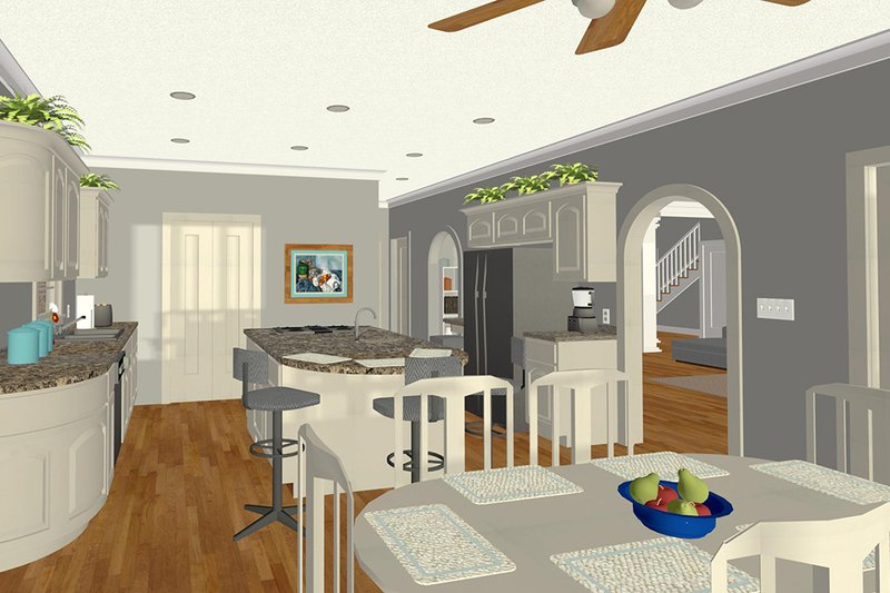 House Blueprint - Interior - Kitchen for Craftsman House Plan #56-719 - 4 bed, 4.5 bath