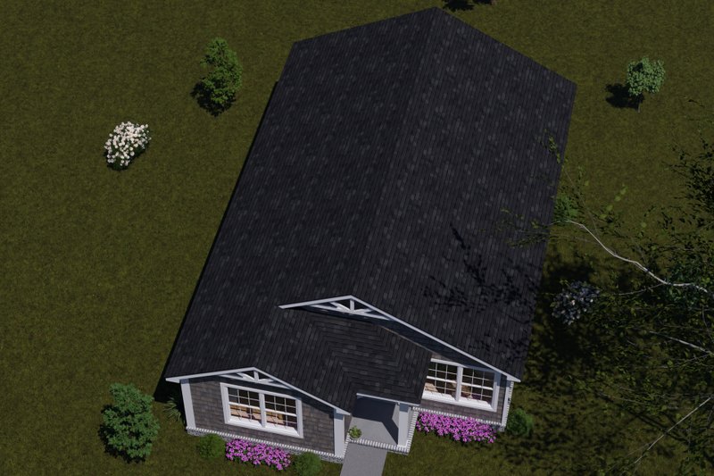 House Design - Exterior - Other Elevation 3 for Cottage House Plan #513-2402 - 2 bed, 2 bath