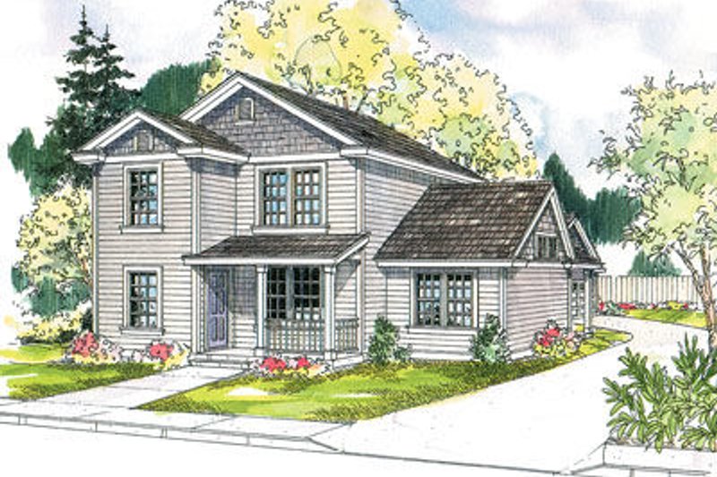 Dream House Plan - Exterior - Front Elevation Plan #124-615