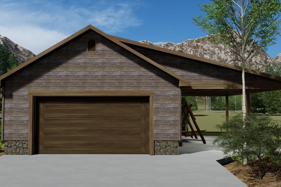 Exterior - Front Elevation 3 for Traditional House Plan #1060-96, 0 bath