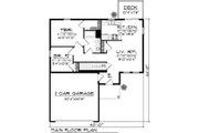 House Plan - 2 Beds 1 Baths 967 Sq/Ft Plan #70-1015 