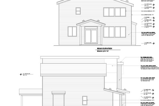 Exterior - Other Elevation 1 for Craftsman House Plan #53-708 - 5 bed, 2.5 bath