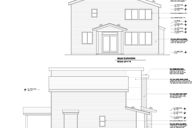 House Design - Exterior - Other Elevation 1 for Craftsman House Plan #53-708 - 5 bed, 2.5 bath