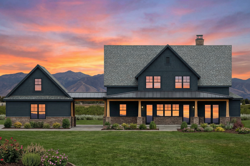 House Plan Design - Exterior - Rear Elevation for Farmhouse House Plan #1096-186 - 4 bed, 3.5 bath