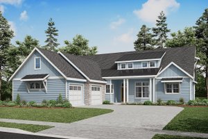 Craftsman Exterior - Front Elevation Plan #124-1355