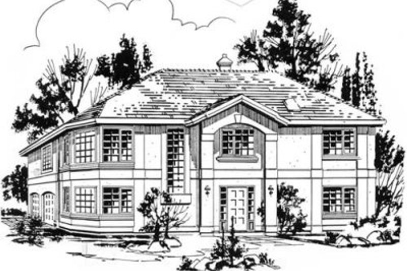 House Design - European Exterior - Front Elevation Plan #18-9218
