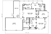 Mediterranean Style House Plan - 5 Beds 3 Baths 3164 Sq/Ft Plan #1-798 