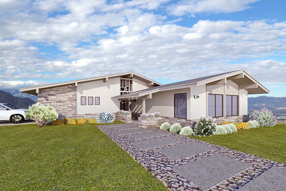 Mid-Century Modern House Plan with Contemporary Style