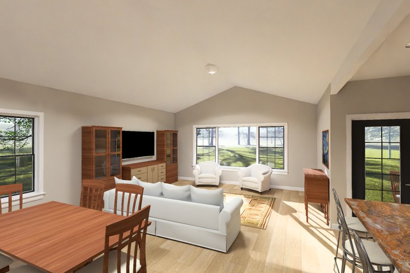 Dream House Plan - Interior - Family Room for Cottage House Plan #513-2437 - 3 bed, 2 bath