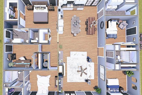 Interior - Other for Farmhouse House Plan #44-278 - 5 bed, 3 bath