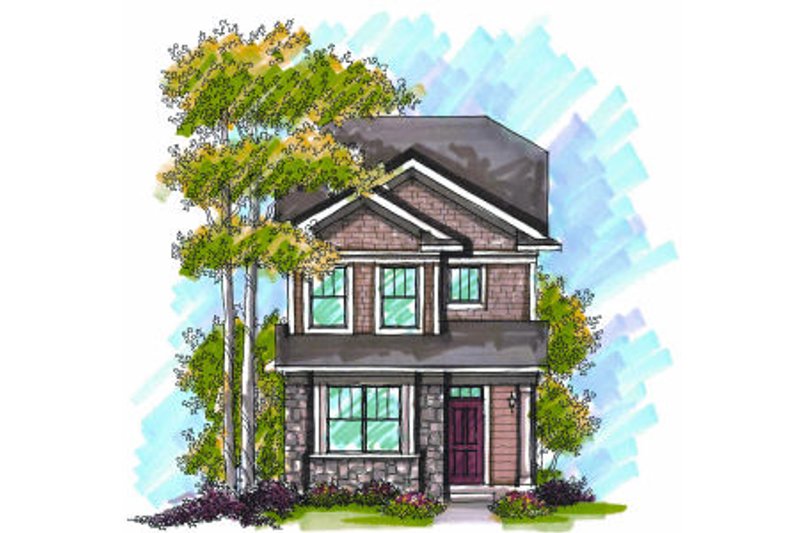 Home Plan - Craftsman Exterior - Front Elevation Plan #70-964