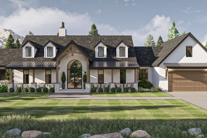 Home Plan - Country Exterior - Front Elevation Plan #455-344