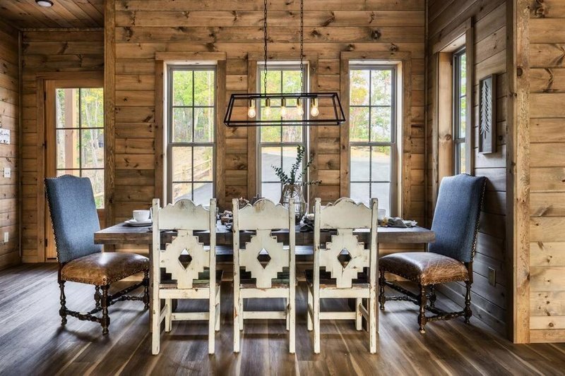 House Plan Design - Interior - Dining Room for Cabin House Plan #123-118 - 5 bed, 5 bath