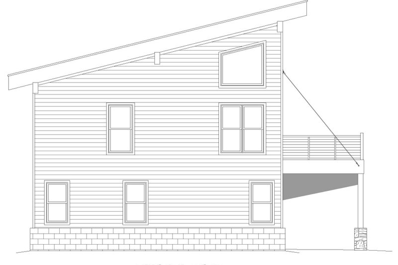 Architectural House Design - Exterior - Other Elevation for Modern House Plan #932-575 - 3 bed, 2 bath