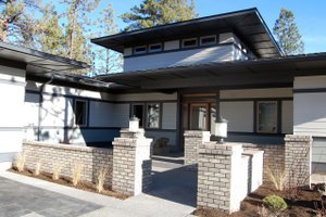 Prairie style home design, elevation