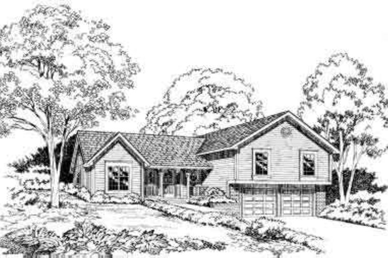 Exterior - Front Elevation 2 for Traditional House Plan #312-352 - 3 bed, 2 bath
