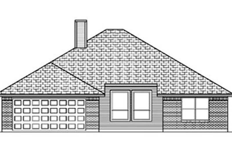 Home Plan - Exterior - Rear Elevation for Traditional House Plan #84-351 - 3 bed, 2 bath