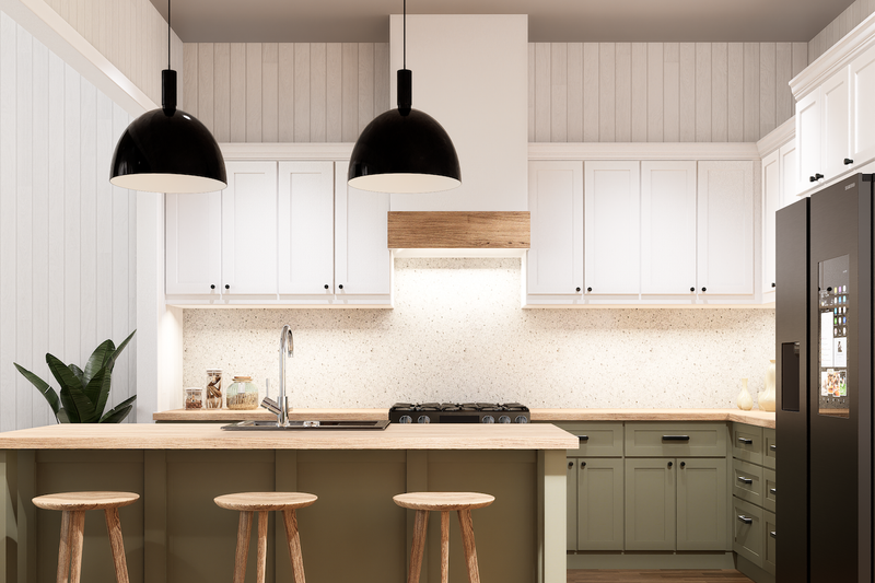 Architectural House Design - Interior - Kitchen 1 for Barndominium House Plan #119-466 - 2 bed, 2 bath