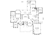 Mediterranean Style House Plan - 5 Beds 5 Baths 5240 Sq/Ft Plan #135-137 