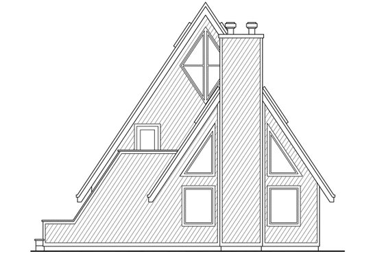Exterior - Other Elevation 1 for Contemporary House Plan #124-405 - 3 bed, 2 bath