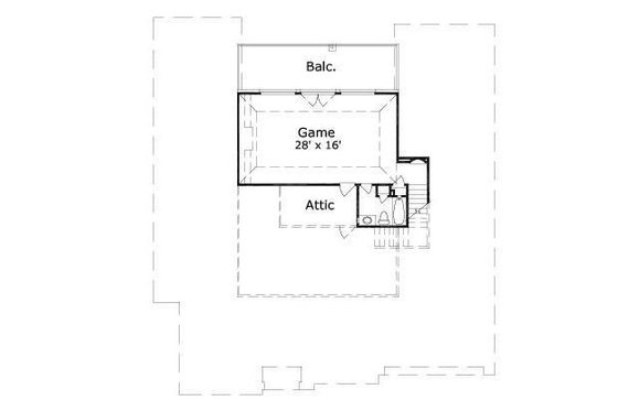 Floor Plan - Upper Floor for European House Plan #411-597 - 4 bed, 3.5 bath