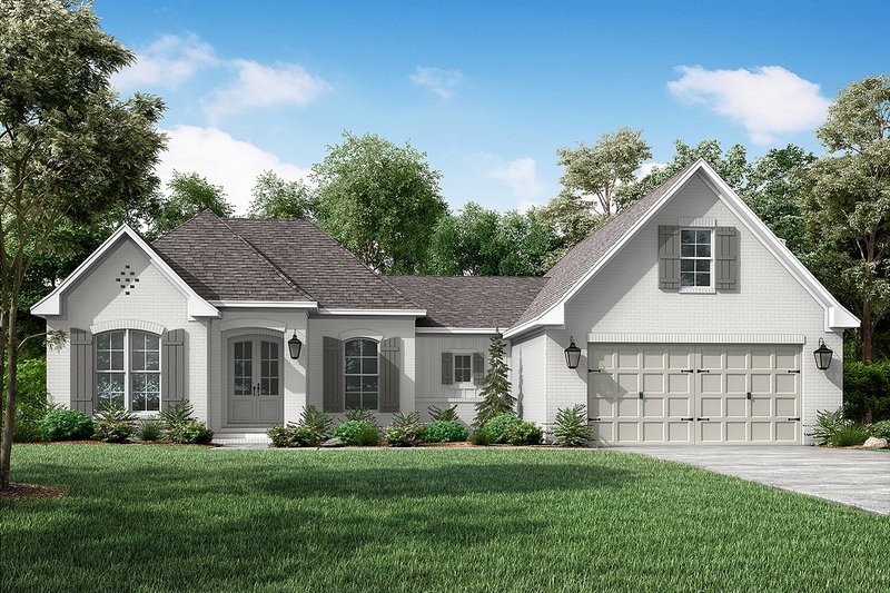 Dream House Plan - European Exterior - Front Elevation Plan #430-110