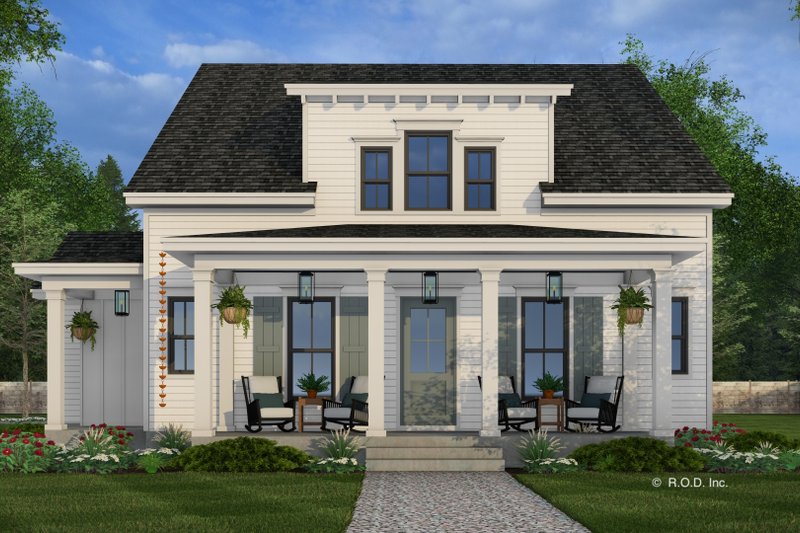 Dream House Plan - Exterior - Front Elevation 3 for Farmhouse House Plan #51-1280 - 4 bed, 3.5 bath