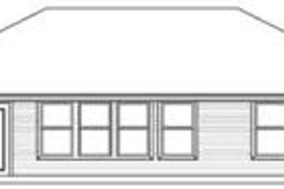 Exterior - Rear Elevation for Traditional House Plan #84-158 - 3 bed, 2 bath