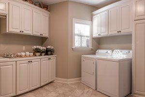 Interior - Laundry for European House Plan #430-168 - 3 bed, 2 bath