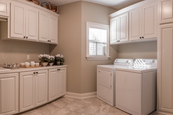 Interior - Laundry for European House Plan #430-168 - 3 bed, 2 bath