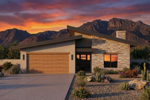 Exterior - Front Elevation 3 for Modern House Plan #1096-180 - 3 bed, 2 bath