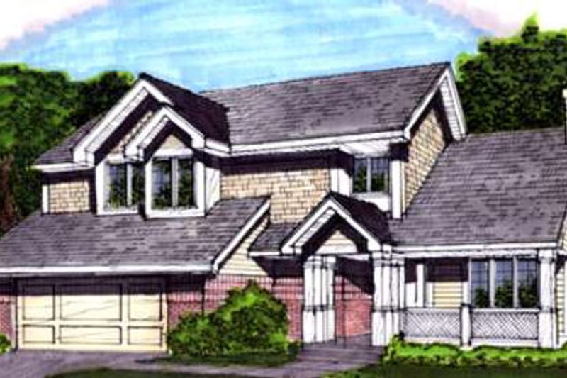 Dream House Plan - Country Exterior - Front Elevation Plan #320-353