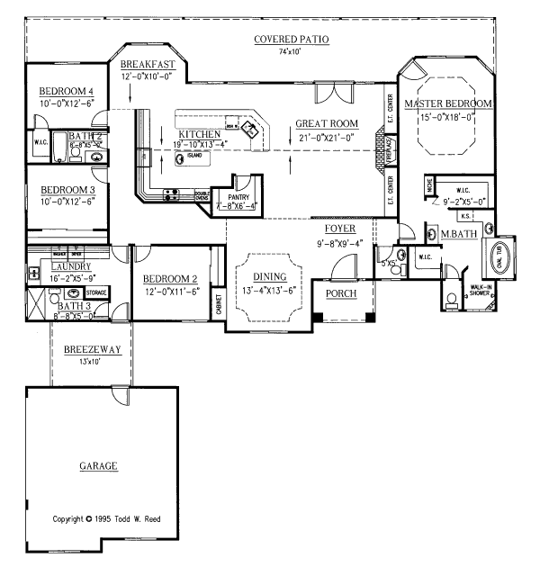 House Plan Design - Mediterranean Floor Plan - Main Floor Plan #437-34