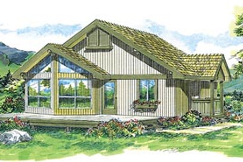 Dream House Plan - Modern Exterior - Front Elevation Plan #47-308