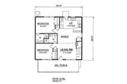 Cottage Style House Plan - 3 Beds 2 Baths 1143 Sq/Ft Plan #116-220 