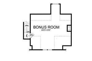 Floor Plan - Upper Floor for Craftsman House Plan #456-36 - 3 bed, 2.5 bath