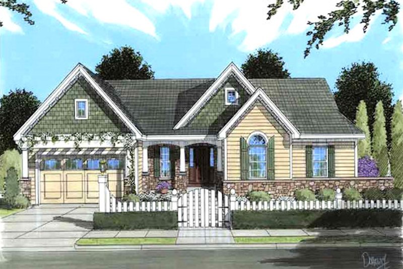 Dream House Plan - Traditional Exterior - Front Elevation Plan #46-481