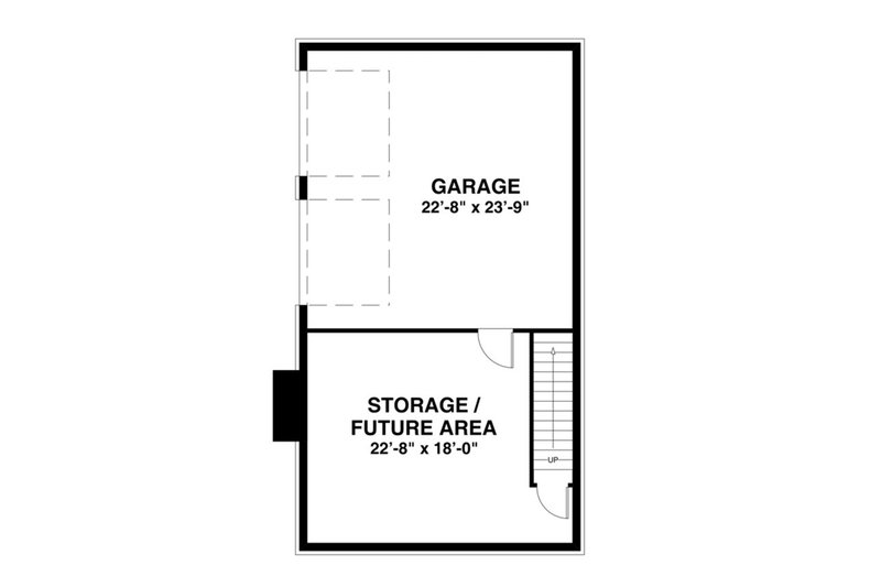 House Design - Floor Plan - Lower Floor for Craftsman House Plan #56-638 - 3 bed, 3.5 bath