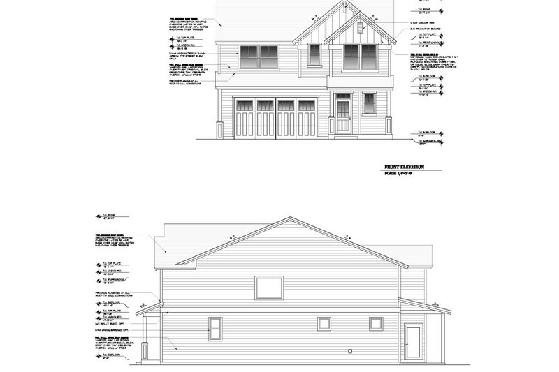 House Design - Exterior - Other Elevation for Craftsman House Plan #53-692 - 4 bed, 2.5 bath