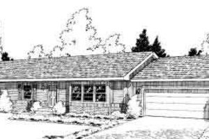 Ranch Exterior - Front Elevation Plan #312-351