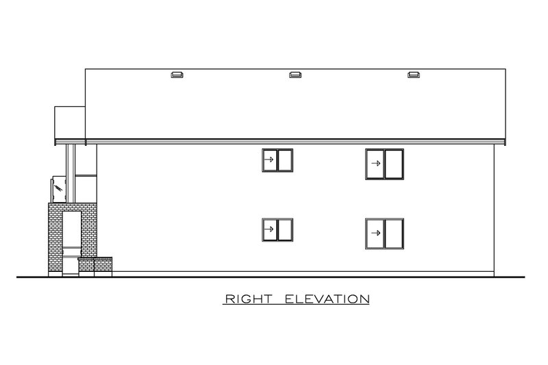 Architectural House Design - Exterior - Other Elevation 1 for Contemporary House Plan #1100-181 - 8 bed, 4 bath