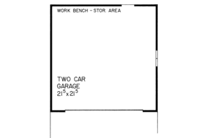 Floor Plan - Main Floor for Traditional House Plan #72-240, 0 bath