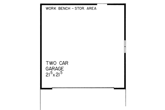 Floor Plan - Main Floor for Traditional House Plan #72-240, 0 bath