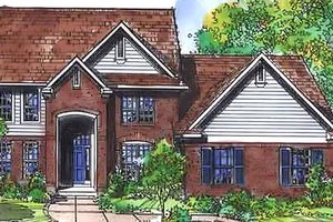 Colonial Exterior - Front Elevation Plan #320-448