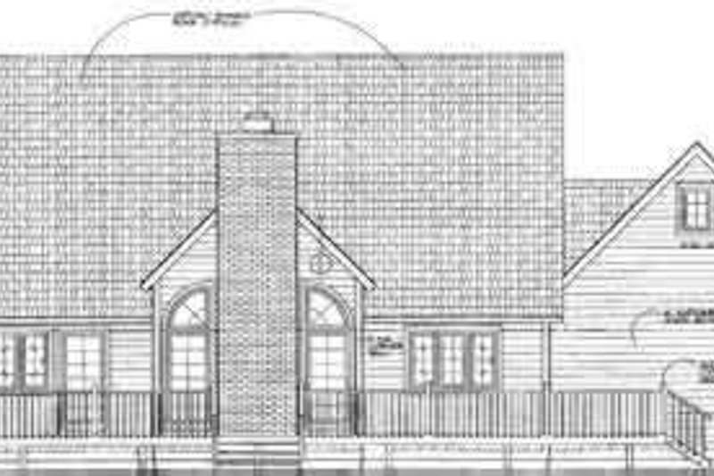 Home Plan - Exterior - Rear Elevation for Traditional House Plan #72-470 - 3 bed, 2.5 bath