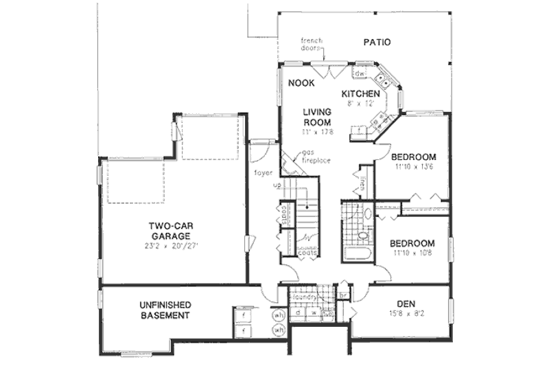 Dream House Plan - Floor Plan - Lower Floor for Mediterranean House Plan #18-9126 - 6 bed, 3 bath