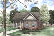 Traditional Style House Plan - 3 Beds 2 Baths 1263 Sq/Ft Plan #17-1100 