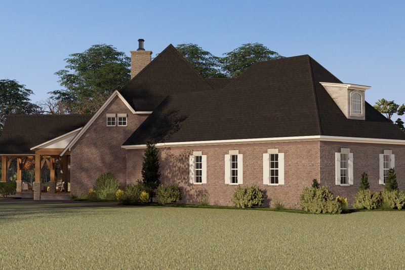 Architectural House Design - Exterior - Front Elevation 5 for European House Plan #17-3447 - 5 bed, 3.5 bath